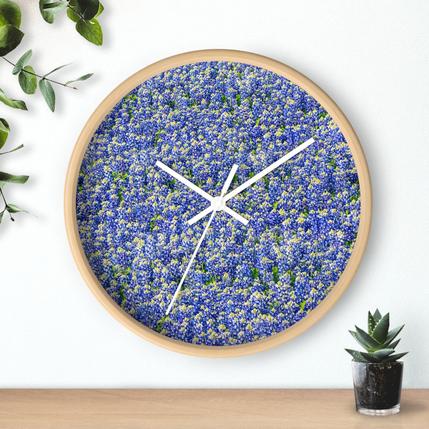 Bluebonnet Wall Clock