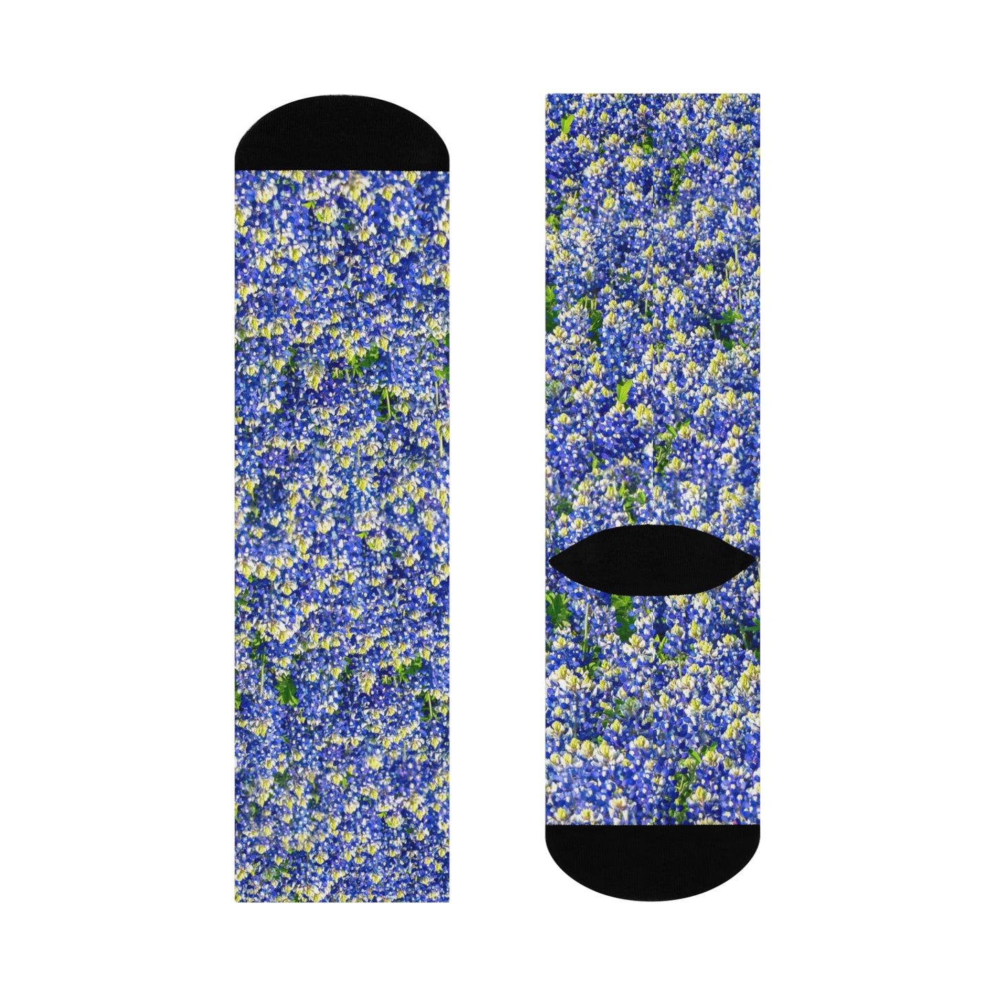 Texas Bluebonnet Crew Socks
