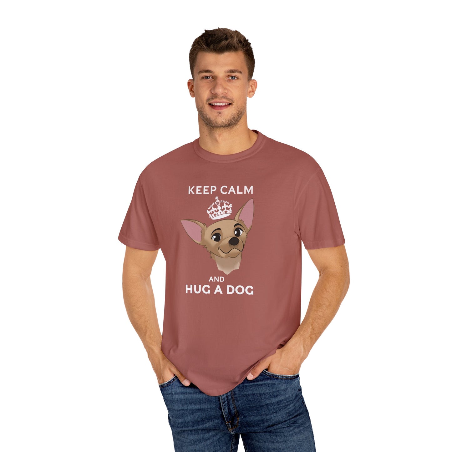 Cute Chihuahua Graphic T-Shirt - Unisex Garment-Dyed Tee