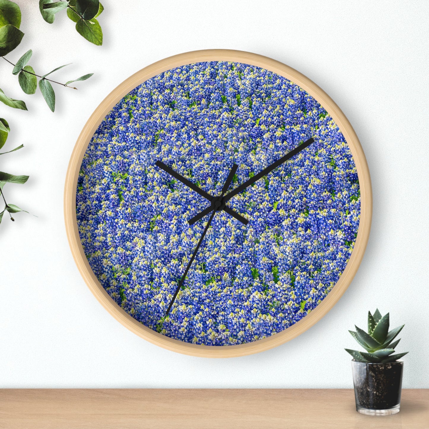 Bluebonnet Wall Clock