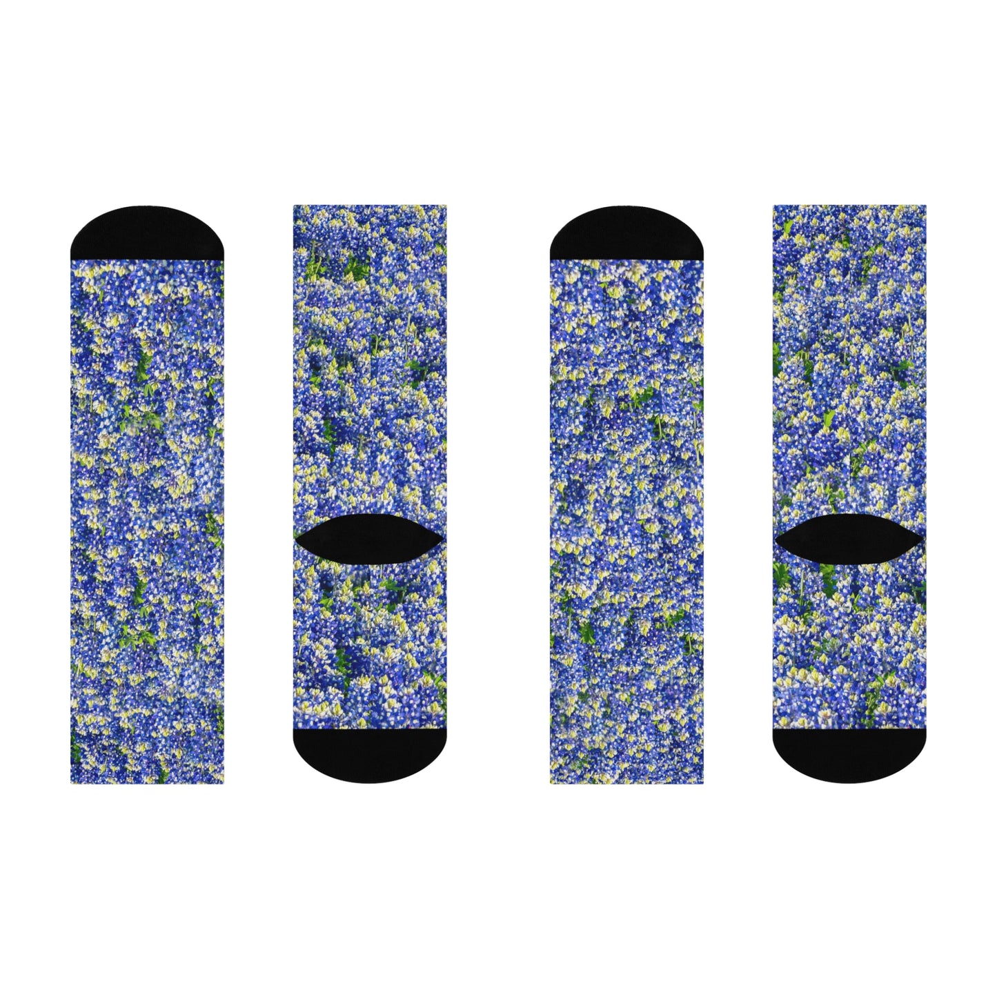 Texas Bluebonnet Crew Socks