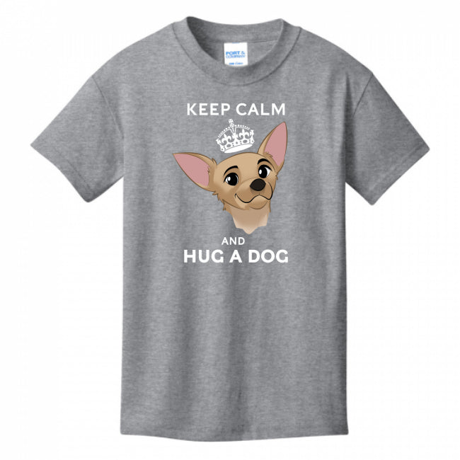 Keep Calm & Hug A Dog Youth T-Shirt