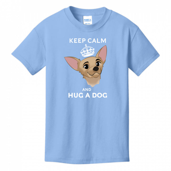 Keep Calm & Hug A Dog Youth T-Shirt