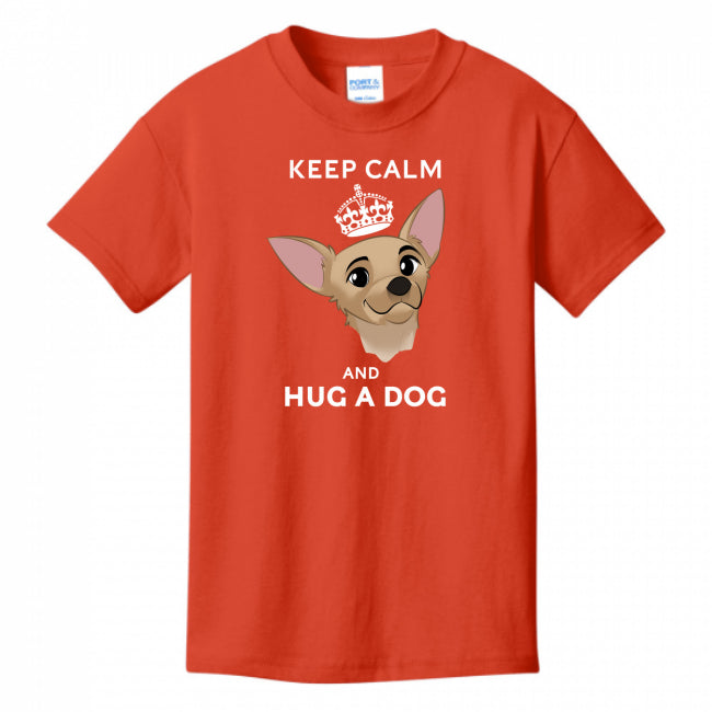 Keep Calm & Hug A Dog Youth T-Shirt
