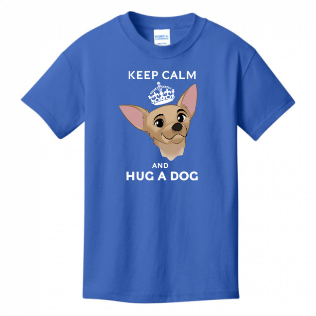 Keep Calm & Hug A Dog Youth T-Shirt
