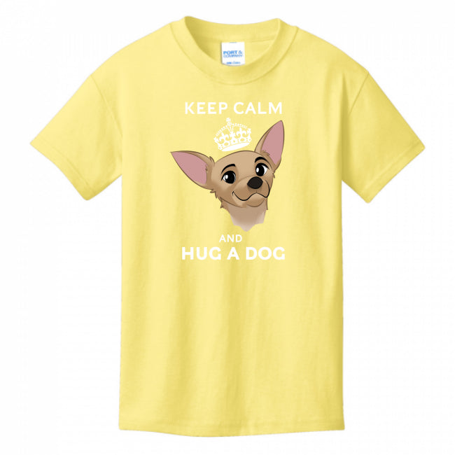 Keep Calm & Hug A Dog Youth T-Shirt