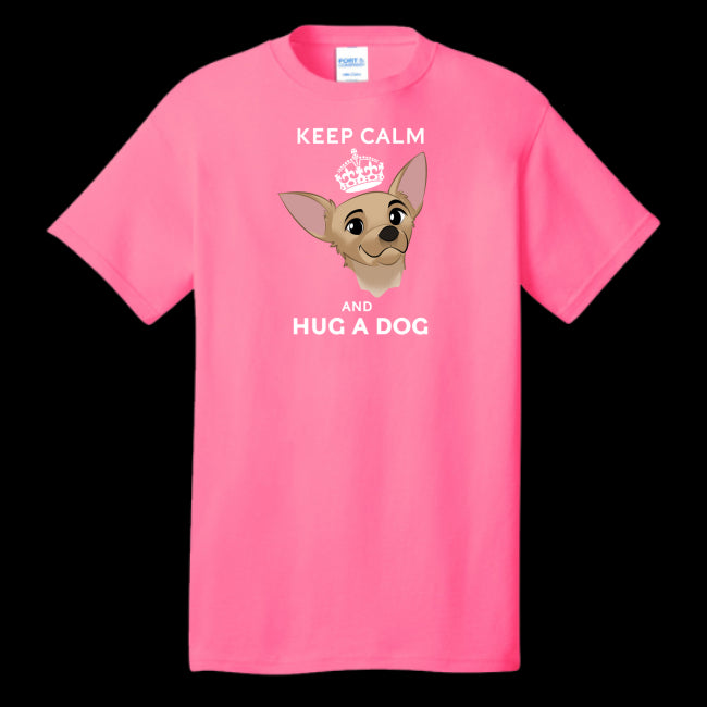 Keep Calm & Hug A Dog Unisex T-Shirt