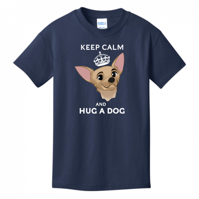 Keep Calm & Hug A Dog Youth T-Shirt