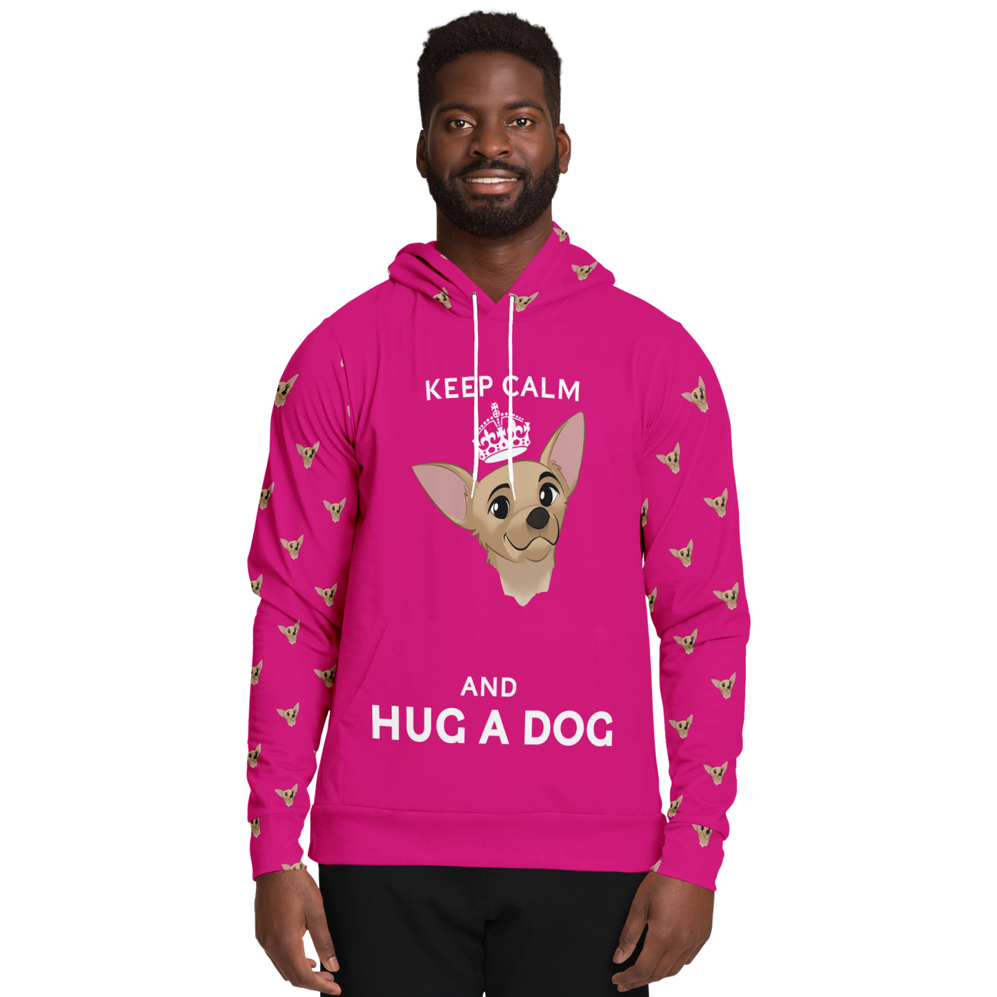 Barbiecore Pink Human Hoodie