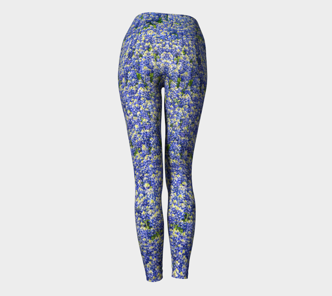 Texas Bluebonnets Yoga Leggings