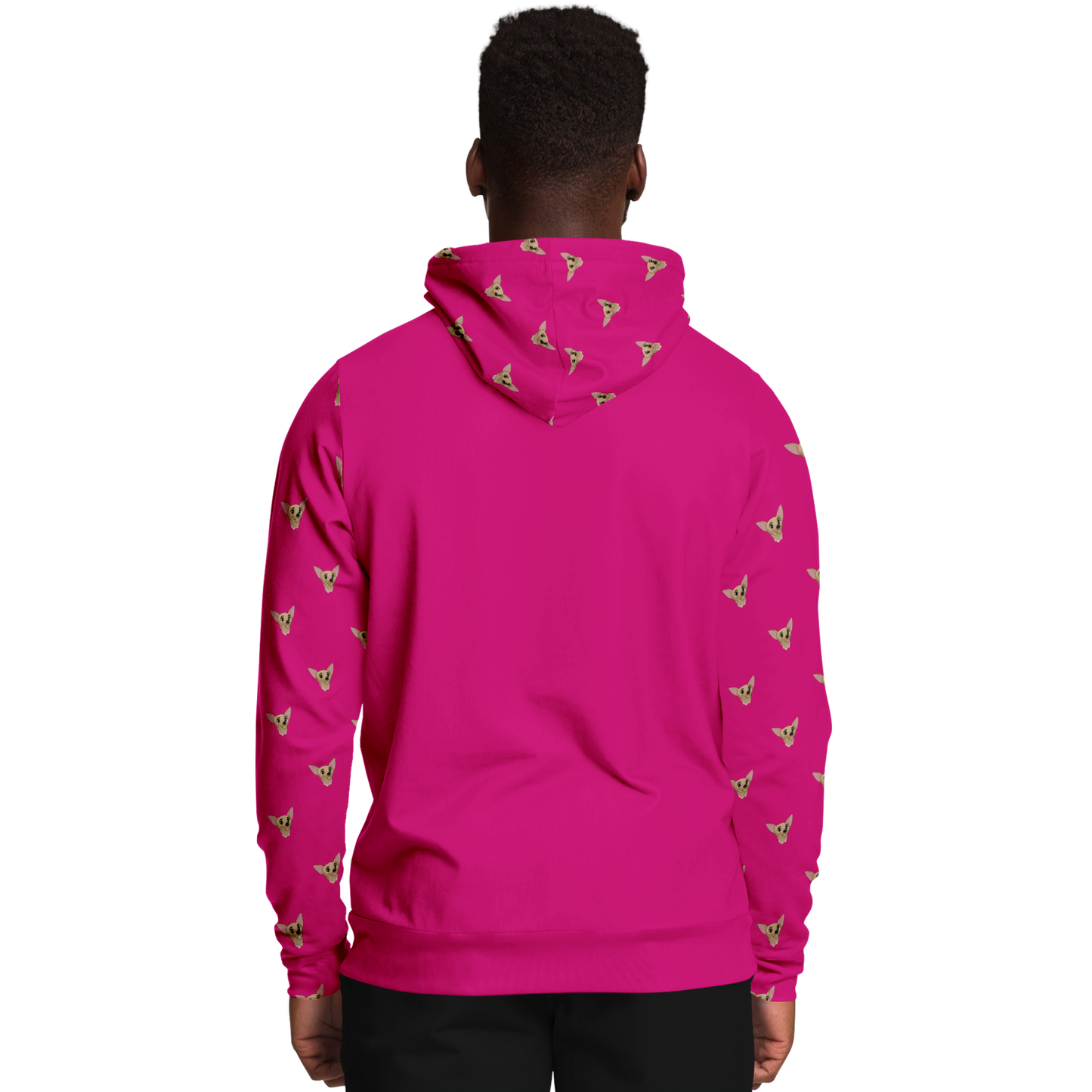 Barbiecore Pink Human Hoodie