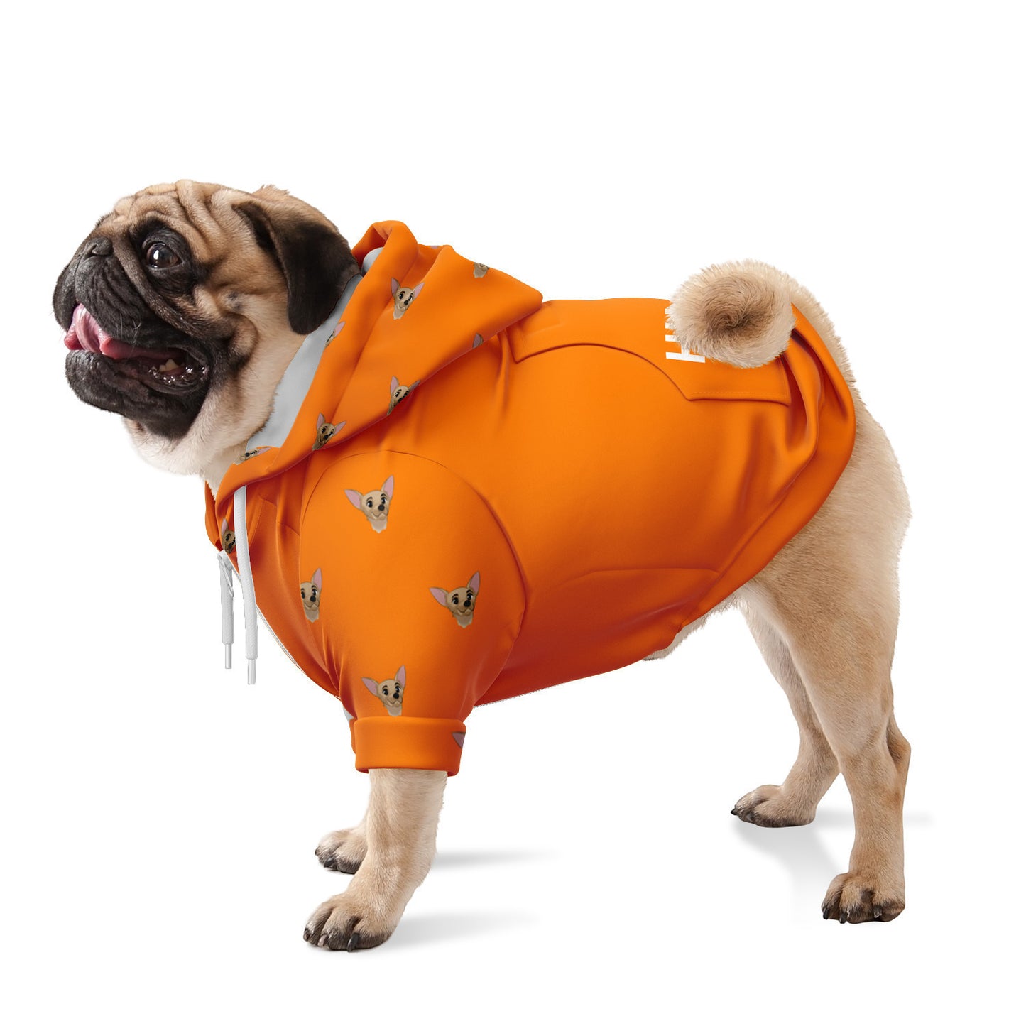 Tangelo Dog Zip-Up Hoodie