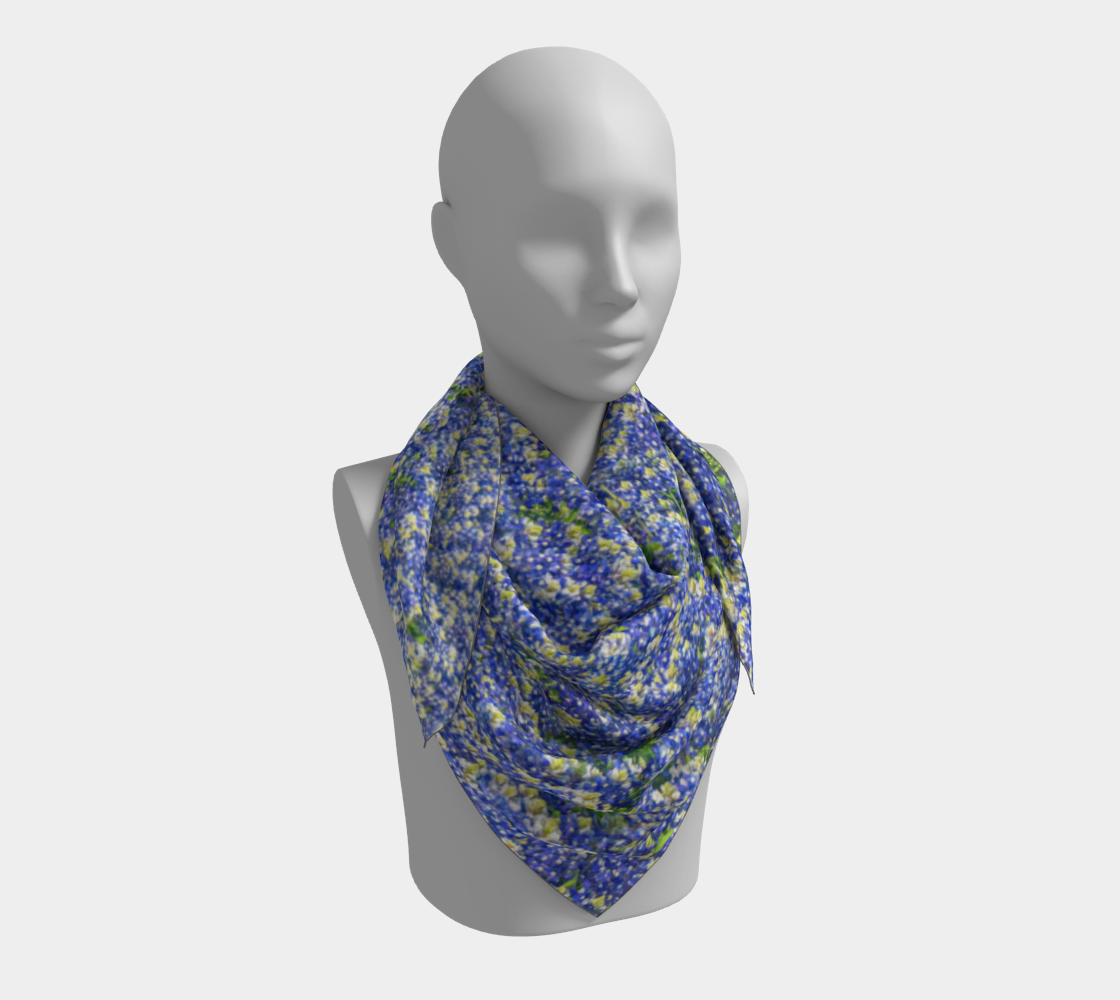 Bluebonnet Square Scarf
