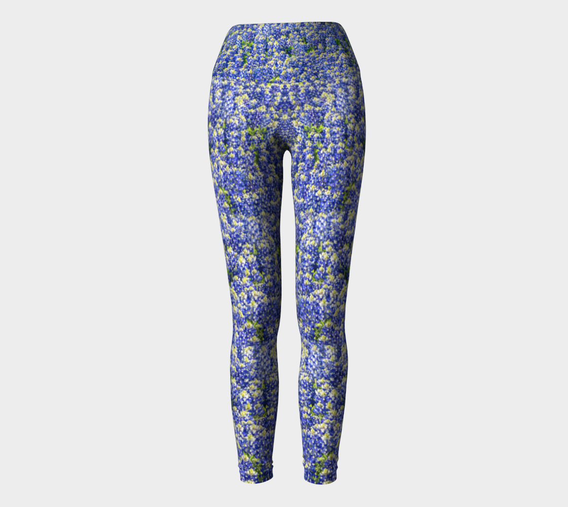 Texas Bluebonnets Yoga Leggings