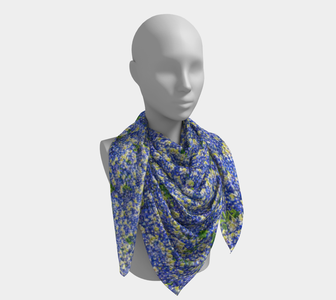 Bluebonnet Square Scarf