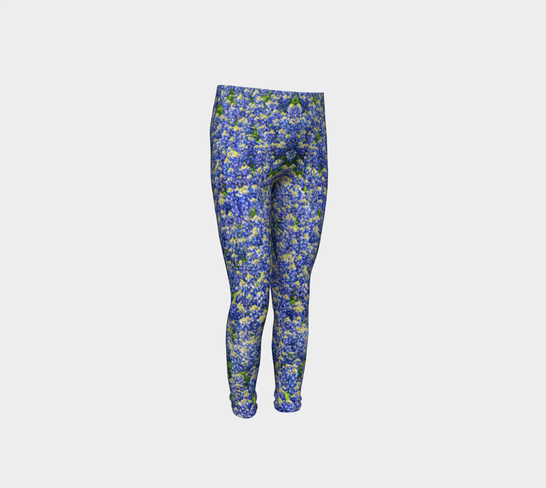 Texas Bluebonnet Youth Leggings