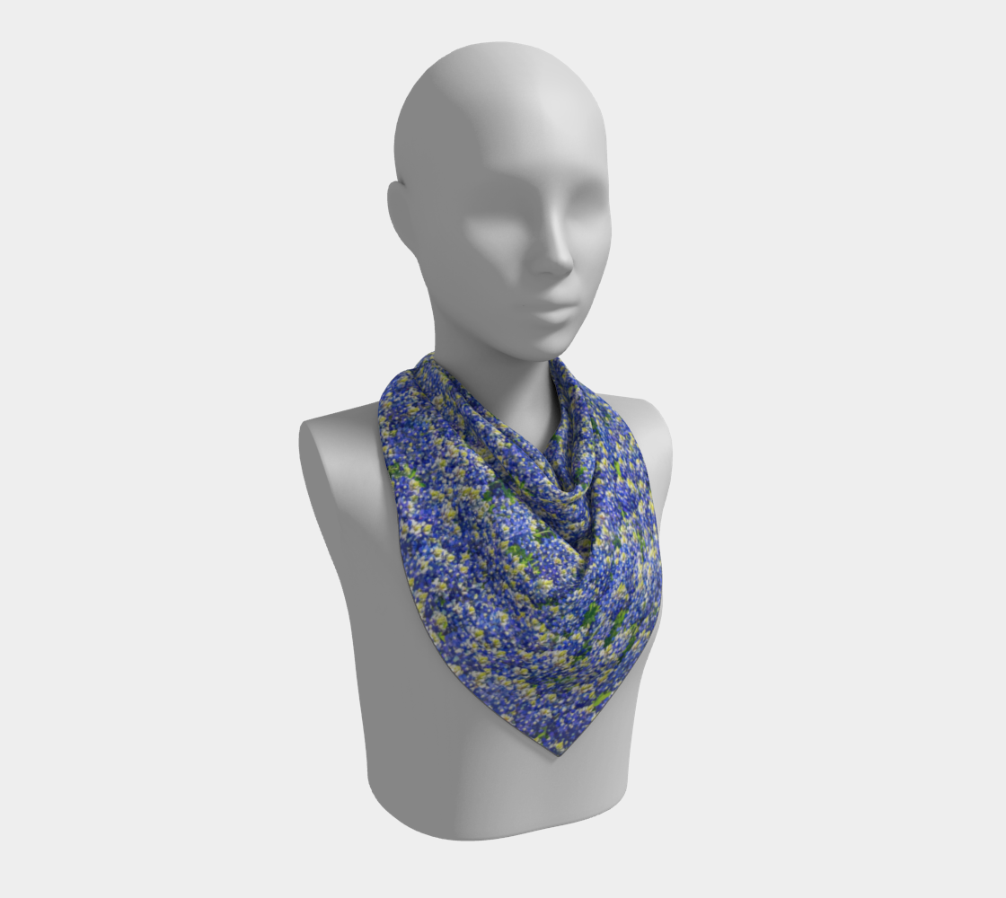 Bluebonnet Square Scarf