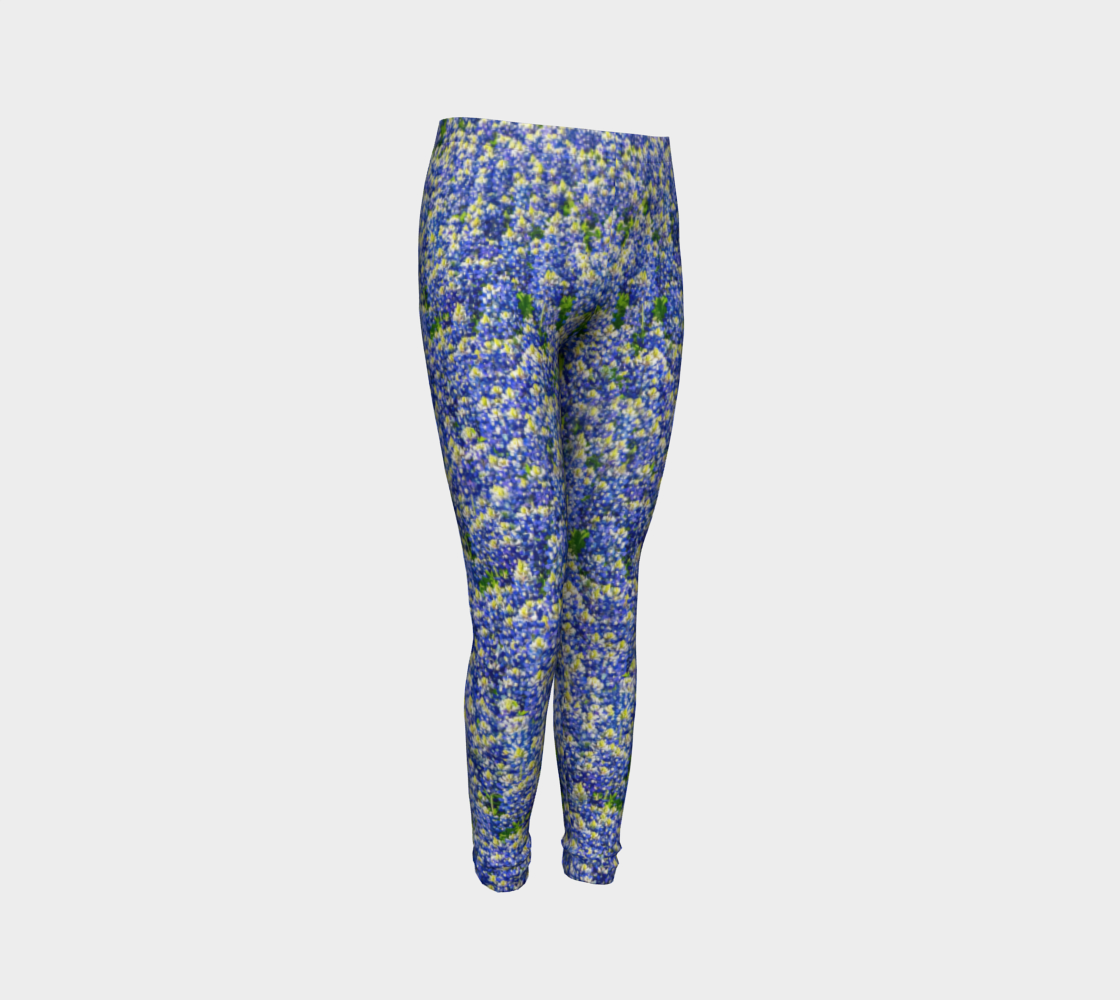 Texas Bluebonnet Youth Leggings