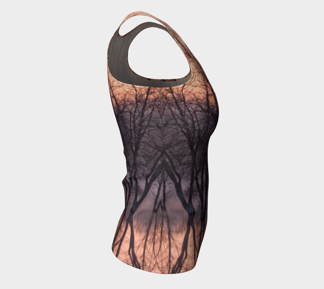 Winter's Dawn Fitted Tank Top #1