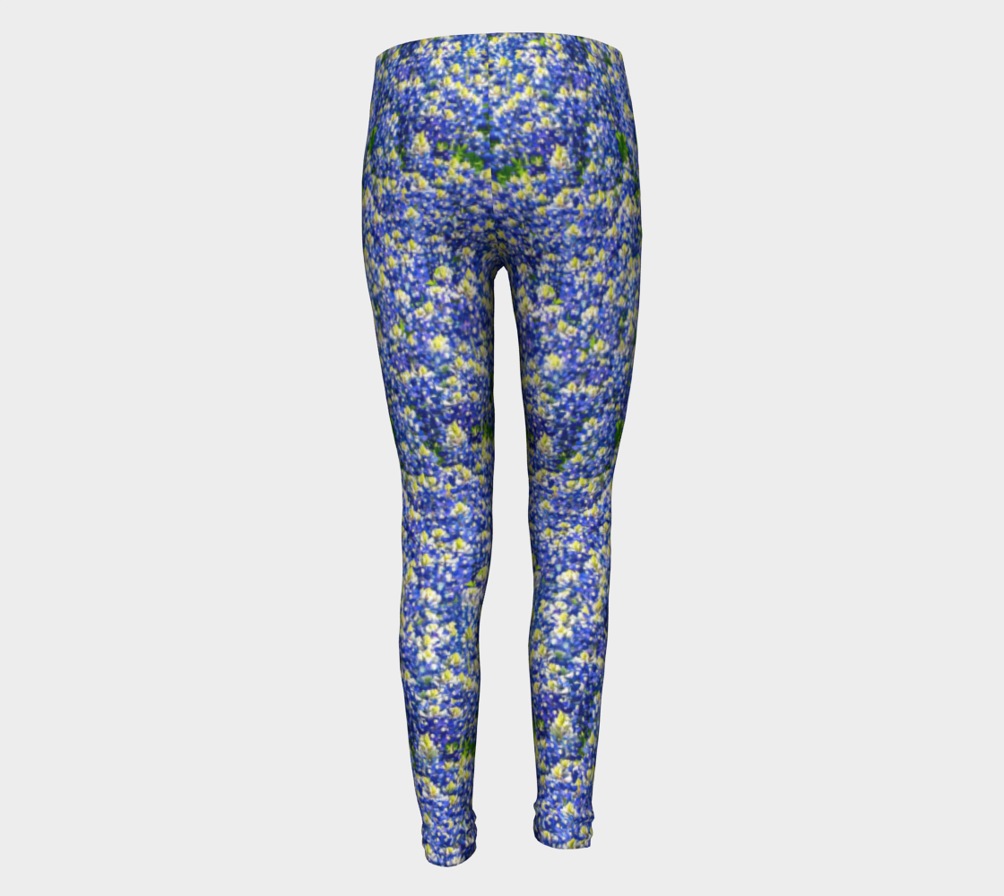 Texas Bluebonnet Youth Leggings