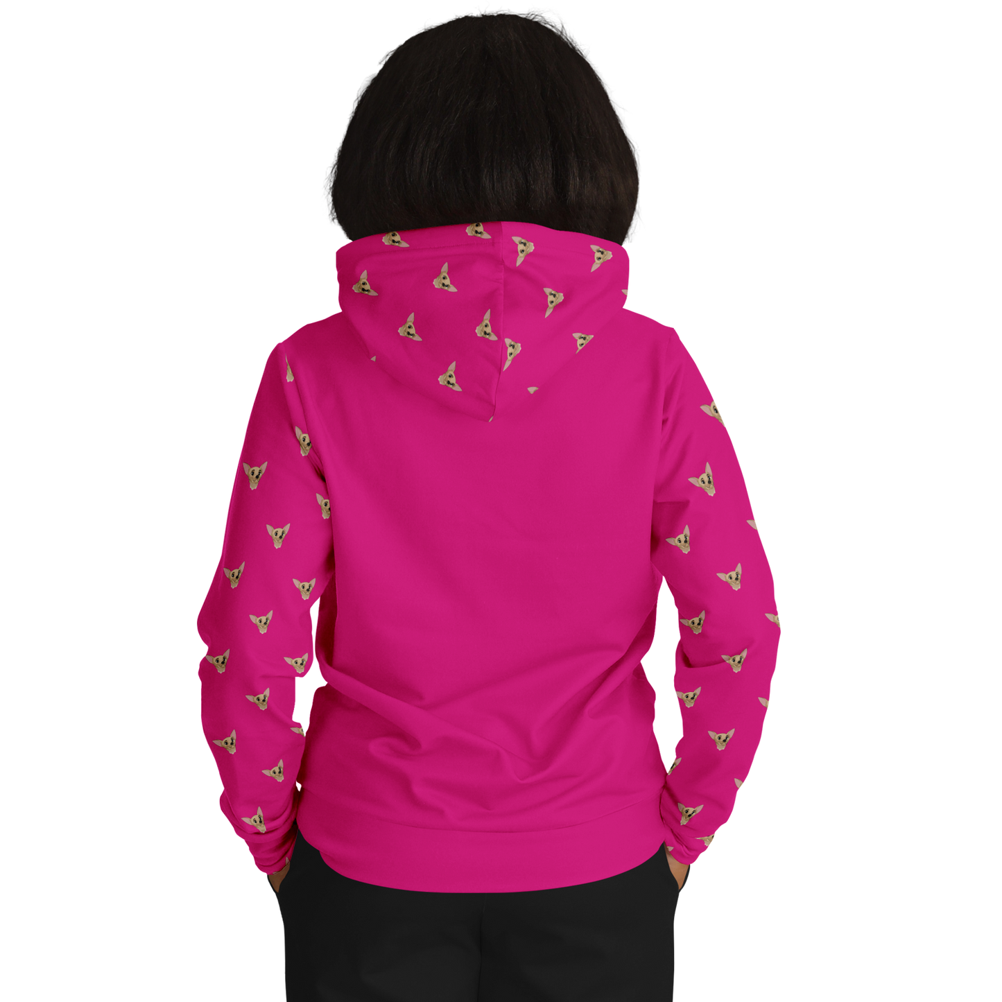 Barbiecore Pink Human Hoodie