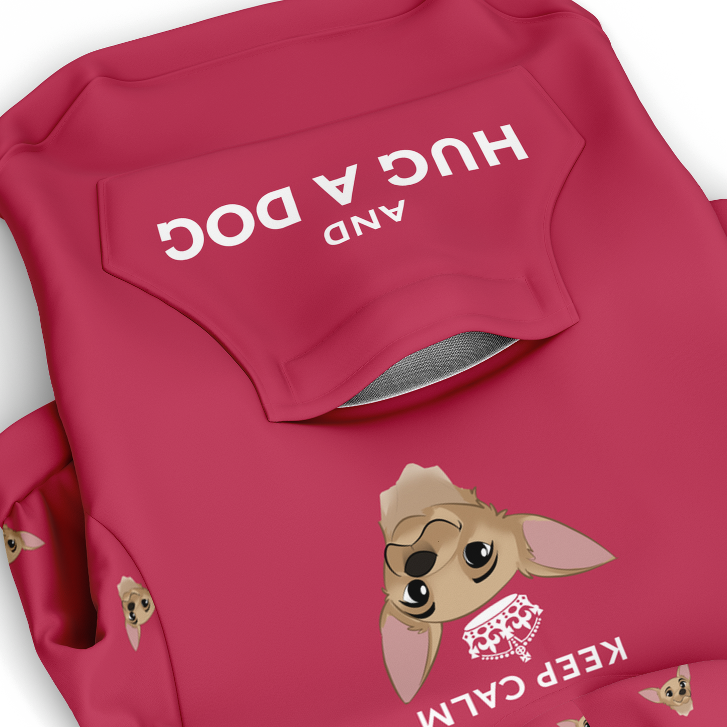 Viva Magenta Dog Zip-Up Hoodie