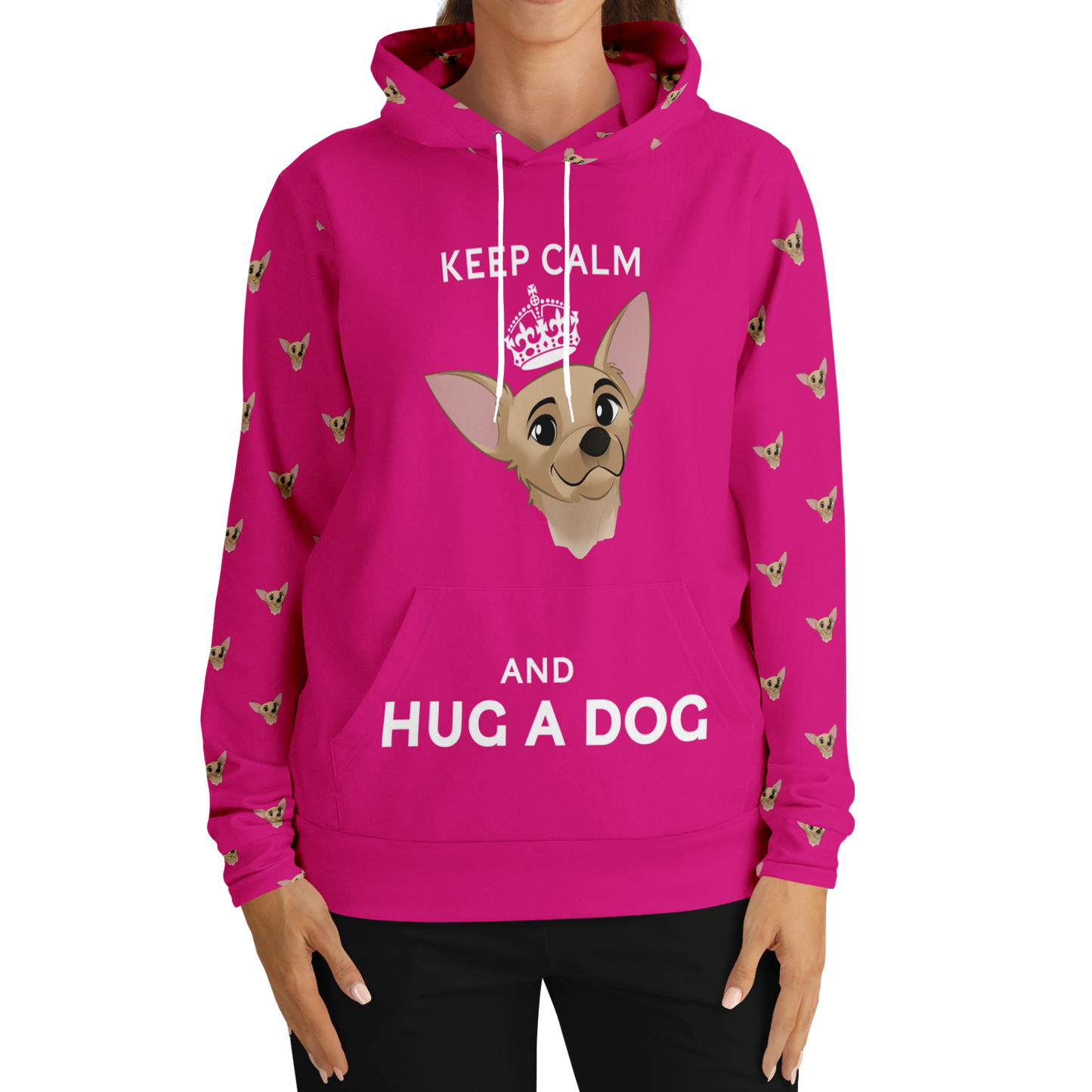 Barbiecore Pink Human Hoodie