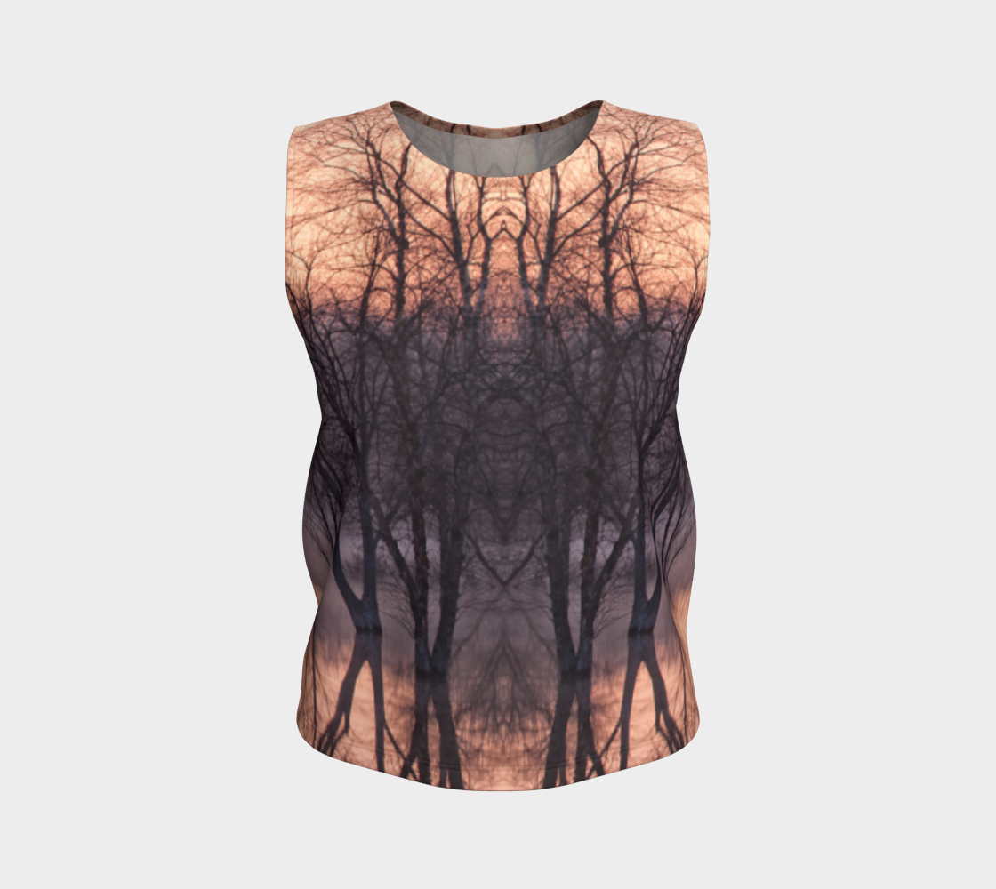 Winter's Dawn Loose Tank Top #1