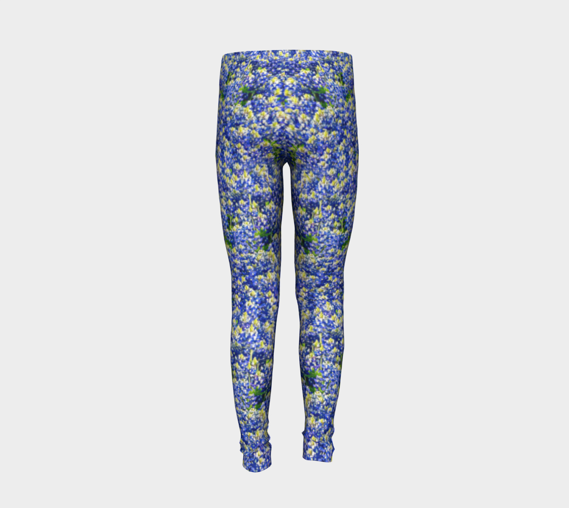 Texas Bluebonnet Youth Leggings