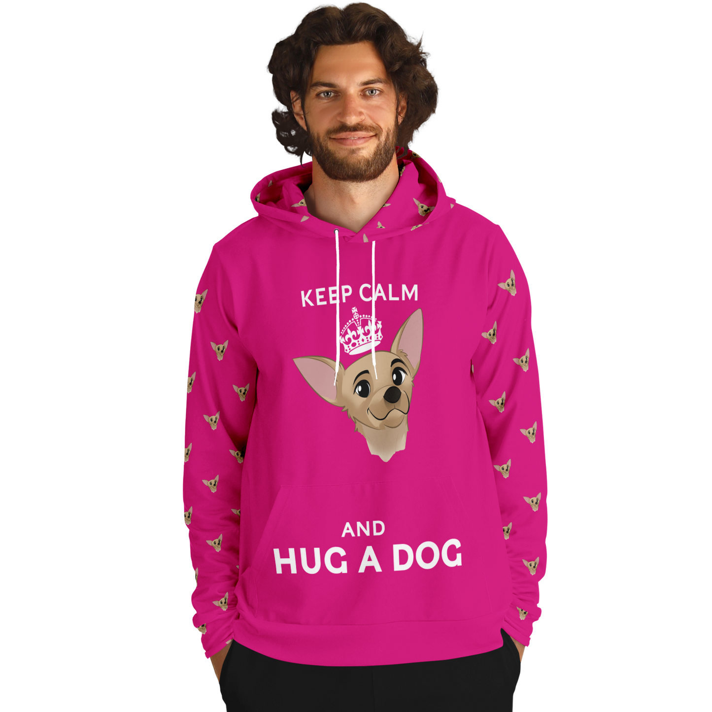 Barbiecore Pink Human Hoodie