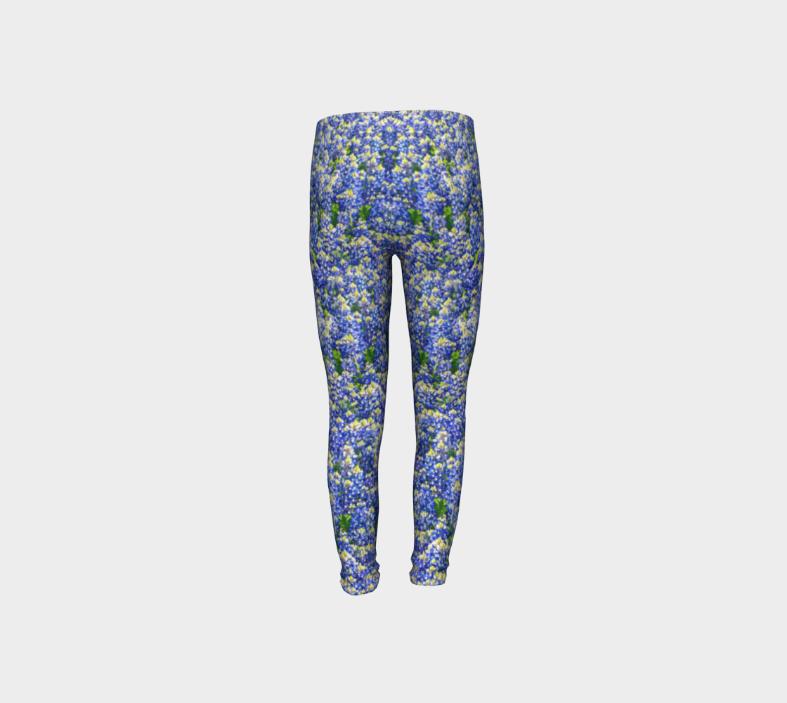 Texas Bluebonnet Youth Leggings