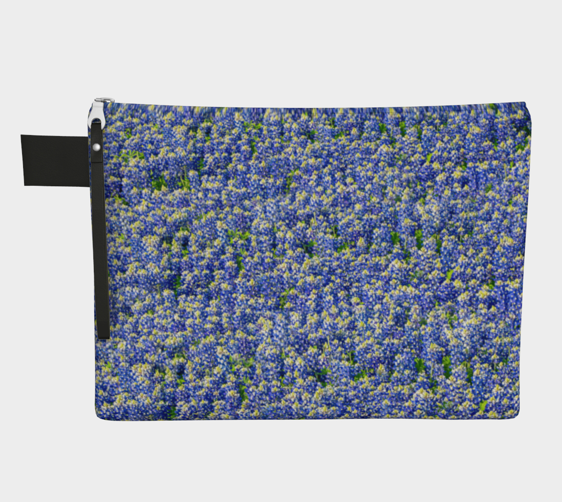 Texas Bluebonnet Zipper Carry-All