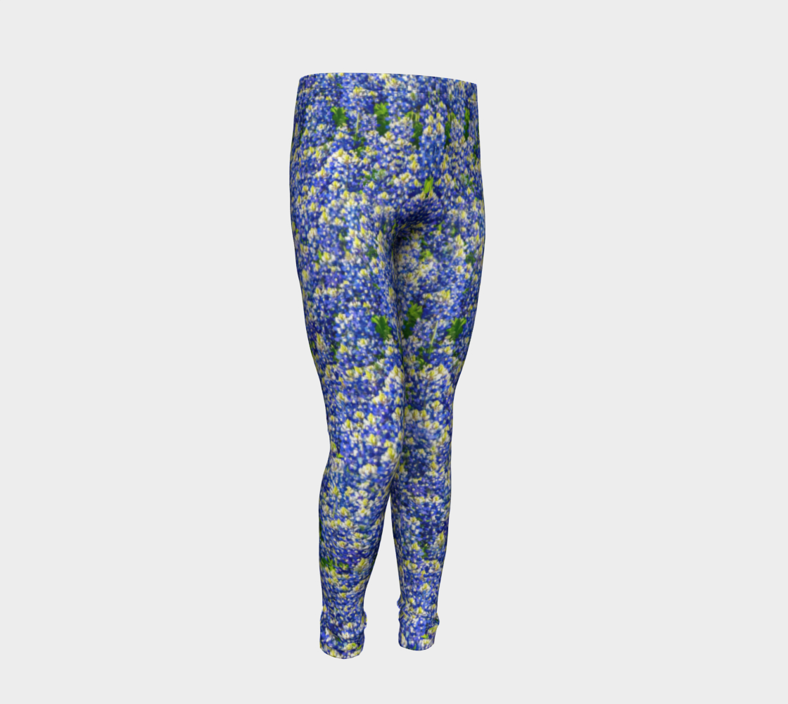 Texas Bluebonnet Youth Leggings