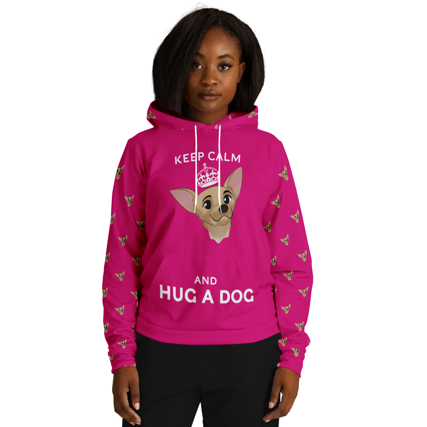Barbiecore Pink Human Hoodie