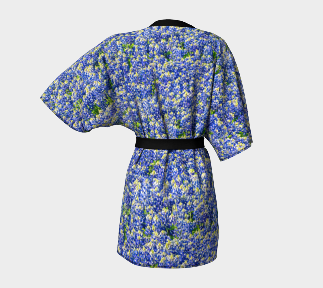 Texas Bluebonnet Kimono Robe