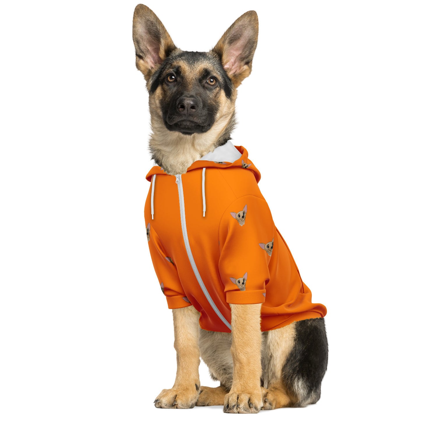 Tangelo Dog Zip-Up Hoodie