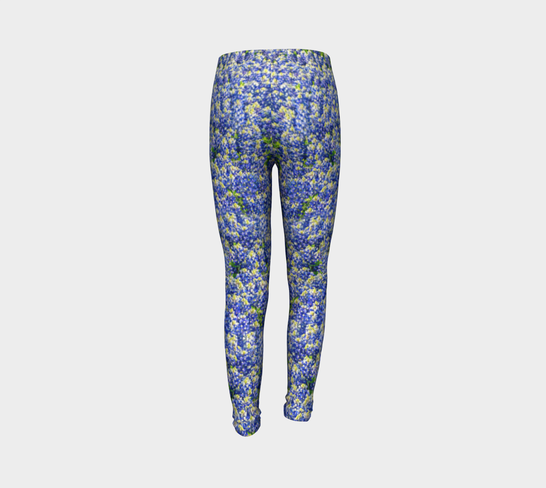 Texas Bluebonnet Youth Leggings