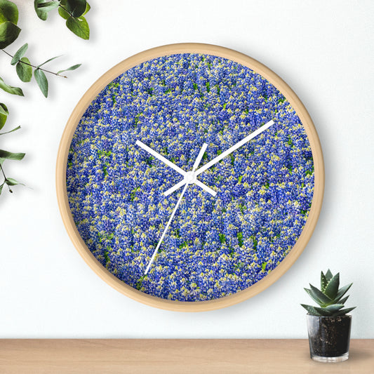 Bluebonnet Wall Clock