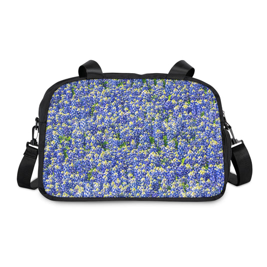 Gym Bag - Texas Bluebonnet Design