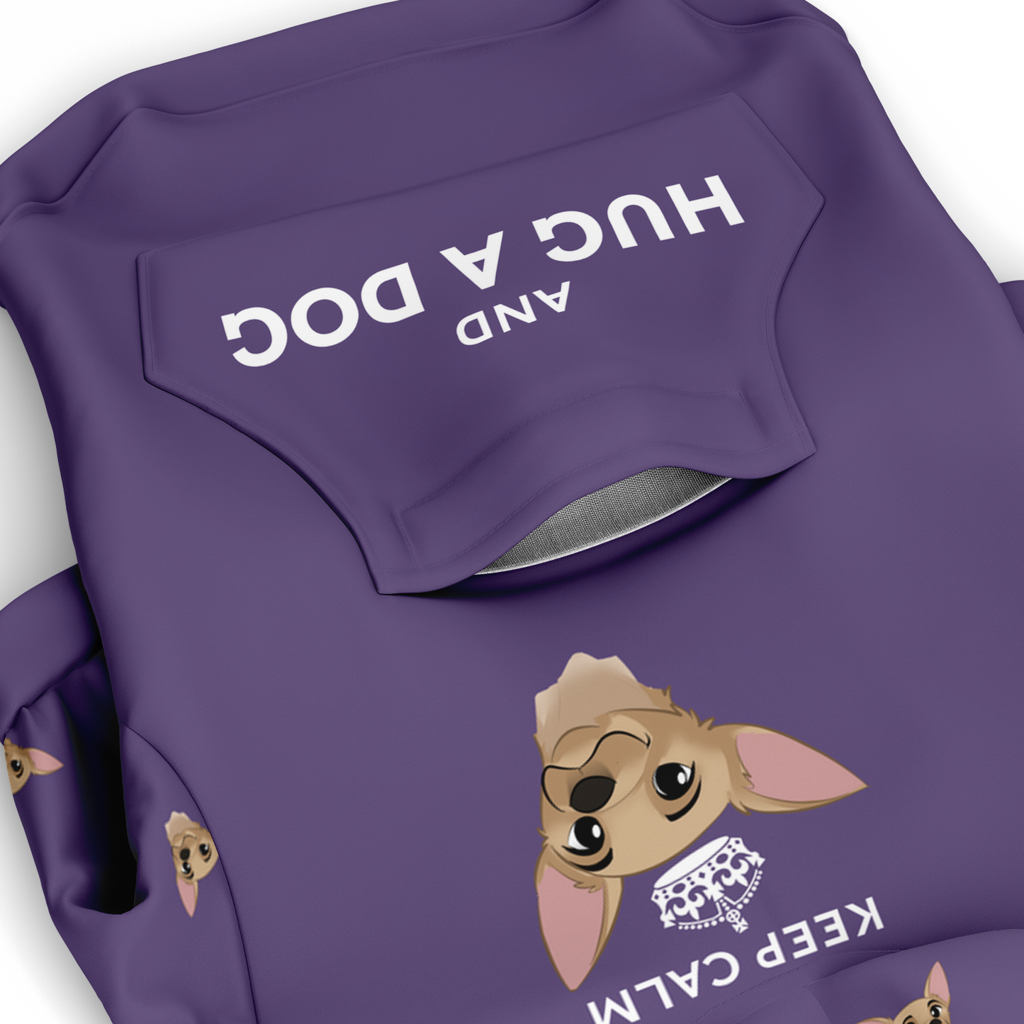 Purple Matching Hoodies - Keep Calm & Hug a Dog