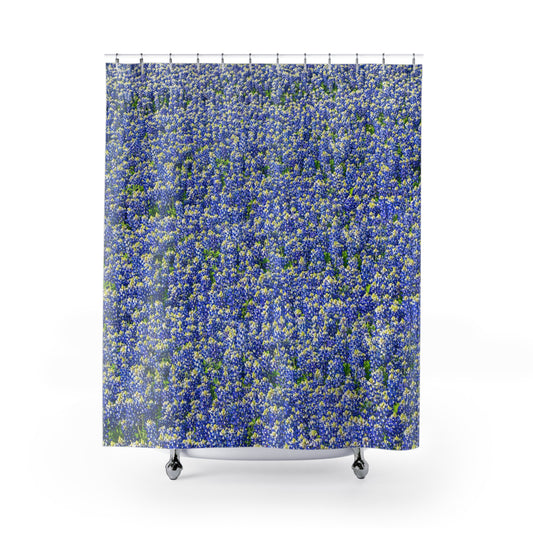 Field of Texas Bluebonnets Shower Curtain