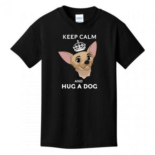 Keep Calm & Hug A Dog Youth T-Shirt