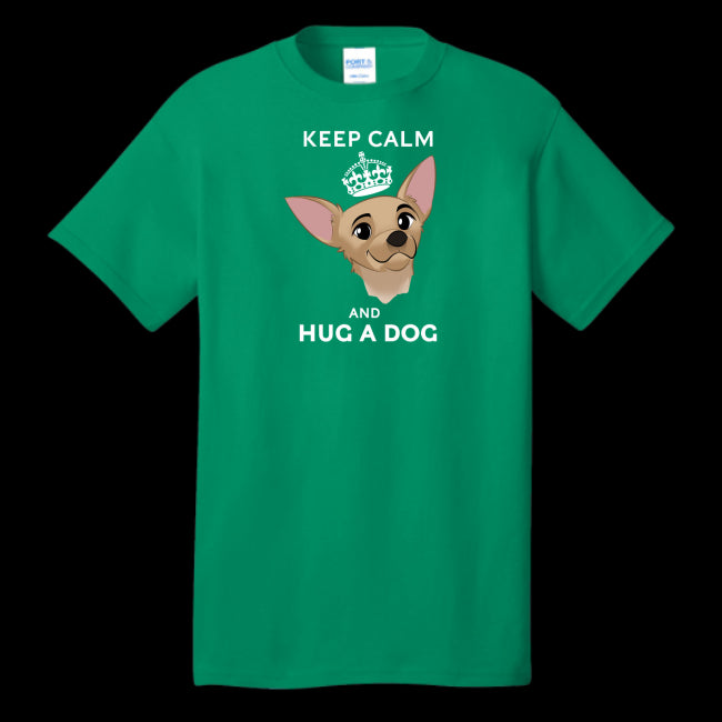 Keep Calm & Hug A Dog Unisex T-Shirt