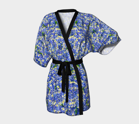 Texas Bluebonnet Kimono Robe