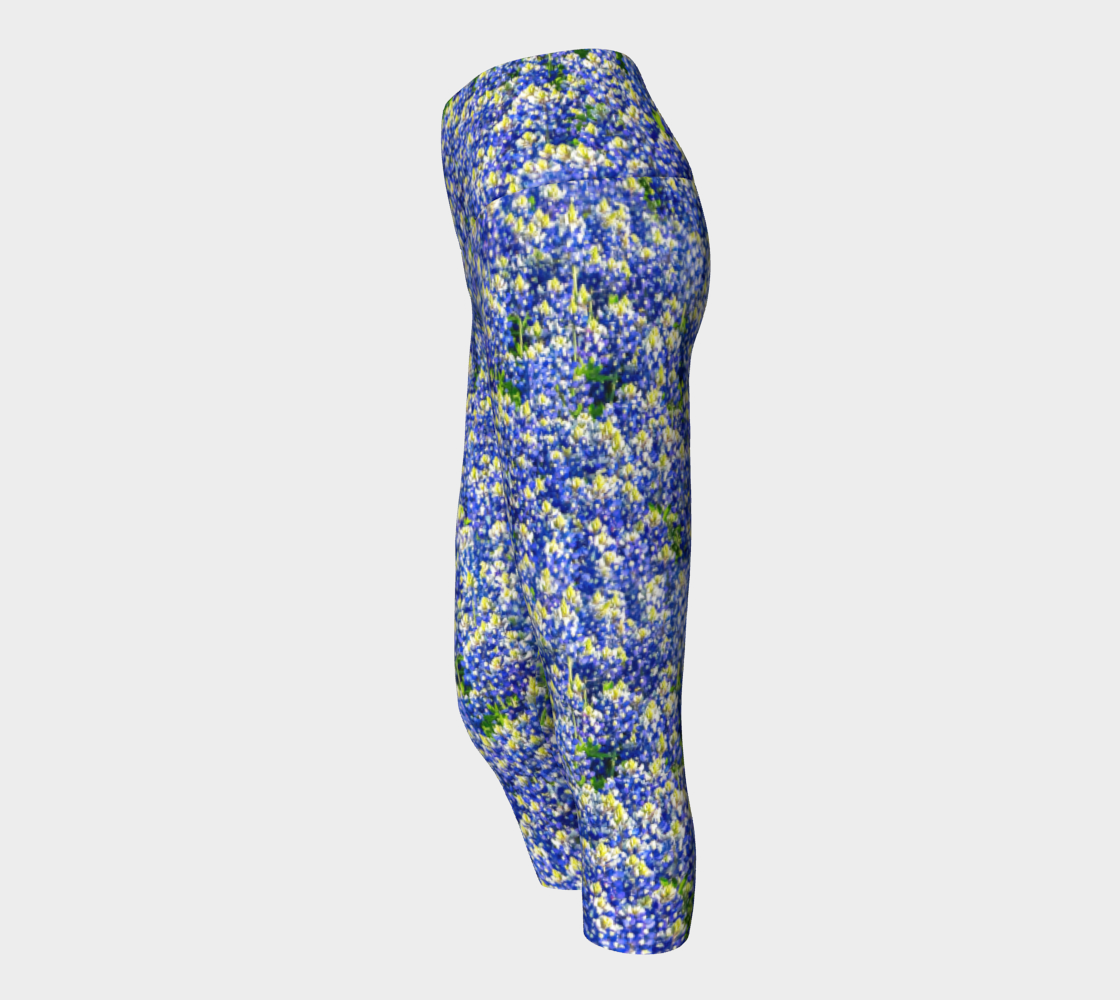 Texas Bluebonnet Yoga Capris