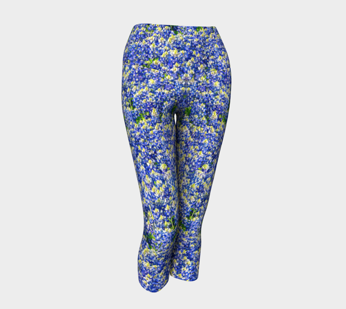 Texas Bluebonnet Yoga Capris