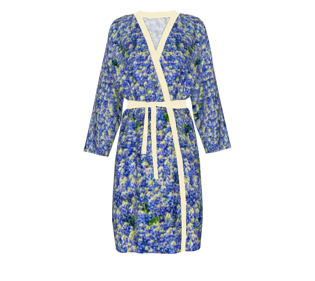 Texas Bluebonnet Peignoir Robe