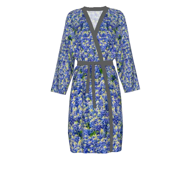 Texas Bluebonnet Peignoir Robe