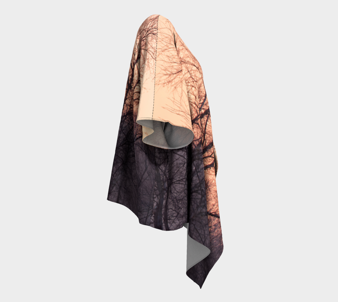 Winter's Dawning Draped Kimono