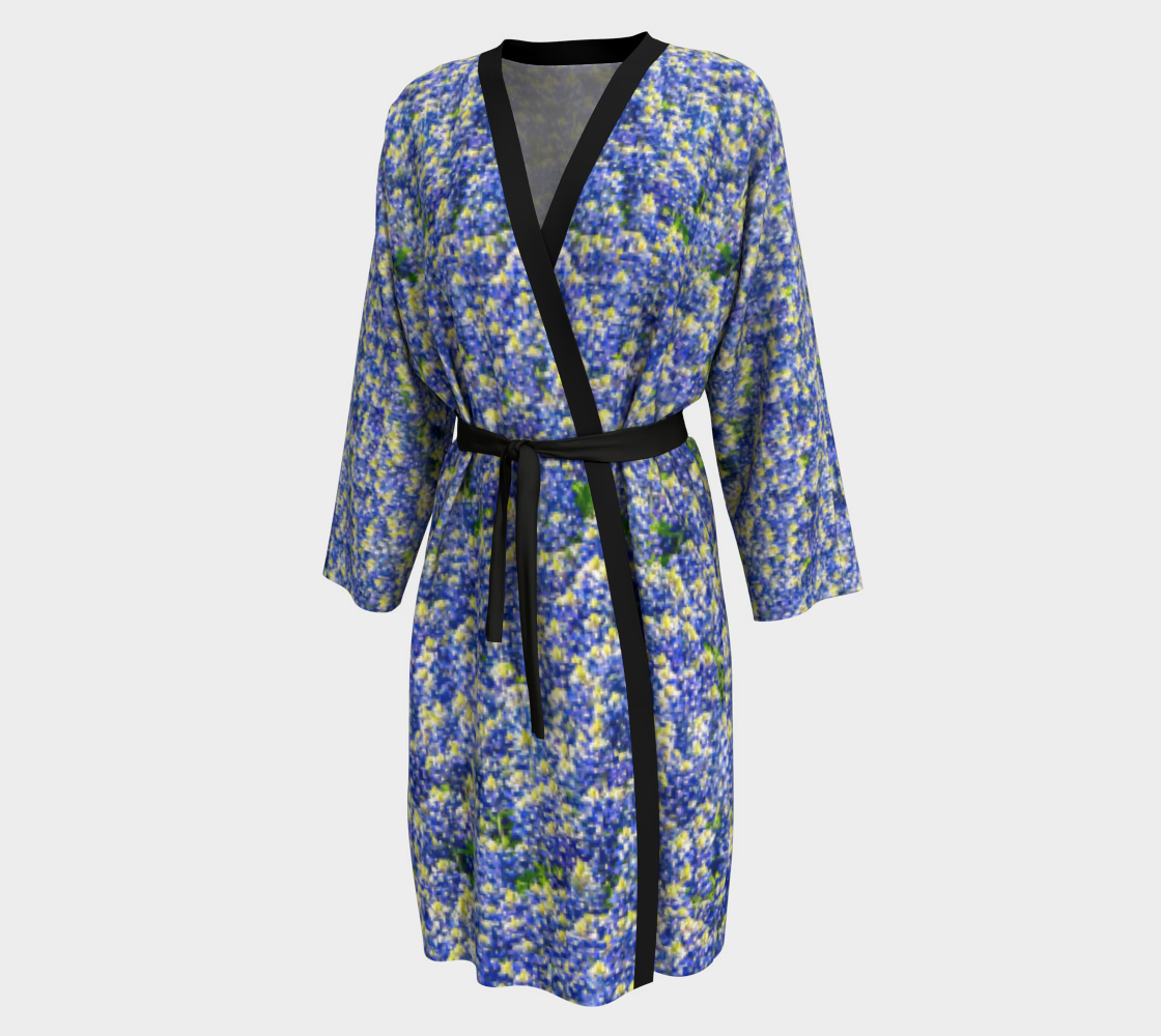 Texas Bluebonnet Peignoir Robe